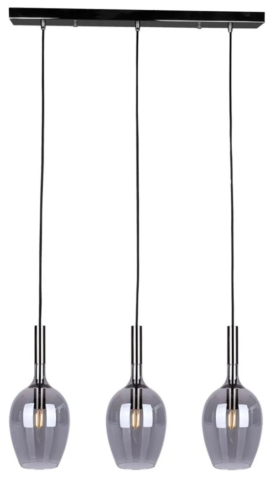 Lustră pe cablu LUGANO 3xE14/40W/230V gri