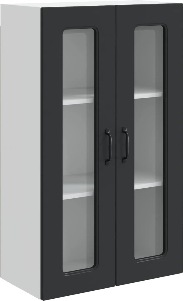 vidaXL Dulap de bucătărie Kalmar Negru 60 x 31 x 100 cm Lemn compozit