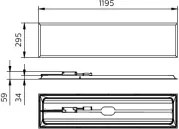 Philips - Panou LED pentru tavan fals PROJECTLINE LED/36W/230V 4000K 119x29,5 cm