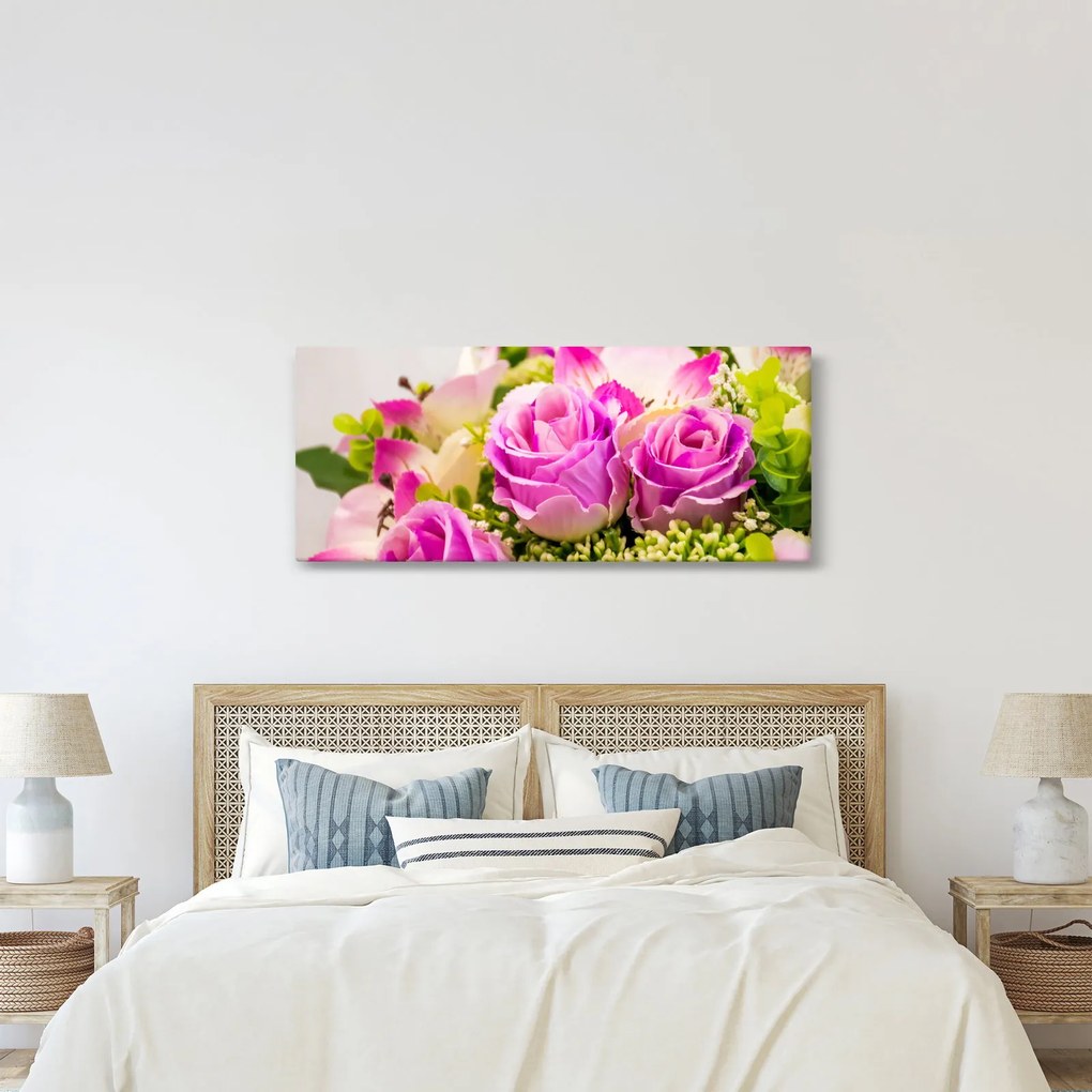 Tablou cu trandafiri (120x50 cm)