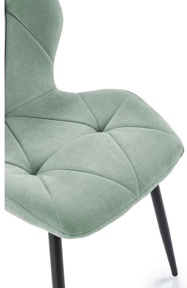 Scaune de dining verde-mentă 4 buc. Luna – Marckeric