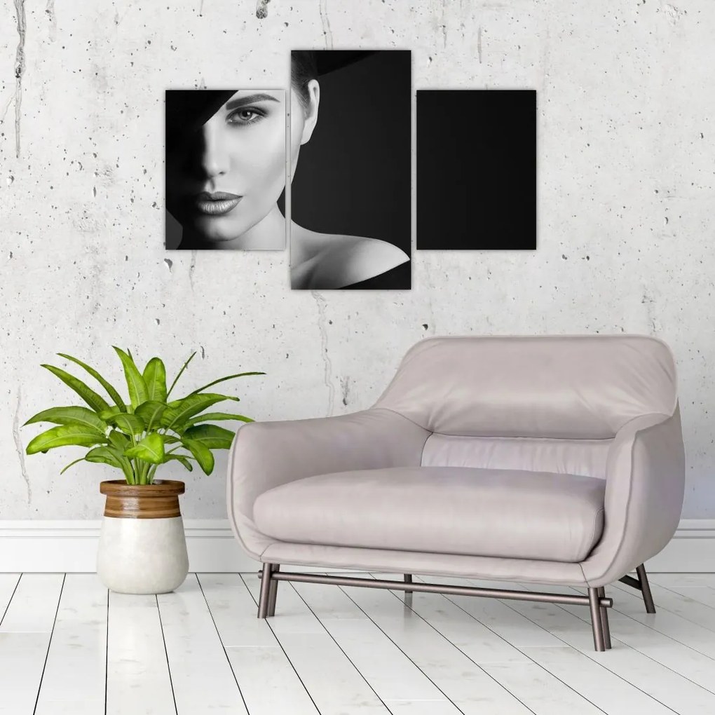 Tablou - Portretul femeii cu pălărie (90x60 cm)