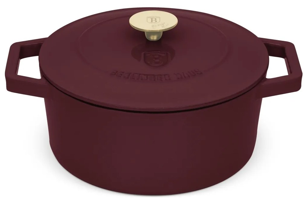 BerlingerHaus Tigaie din fontă cu capac Leonardo 24 cm, 24 cm