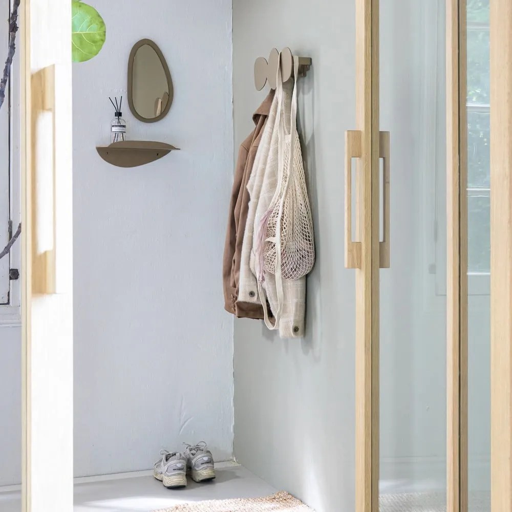 Cuier de perete bej din metal 35 cm Tumulo – Spinder Design