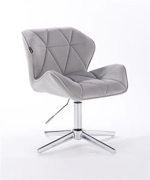 HR111CROSS Scaun Catifea Gri Velur