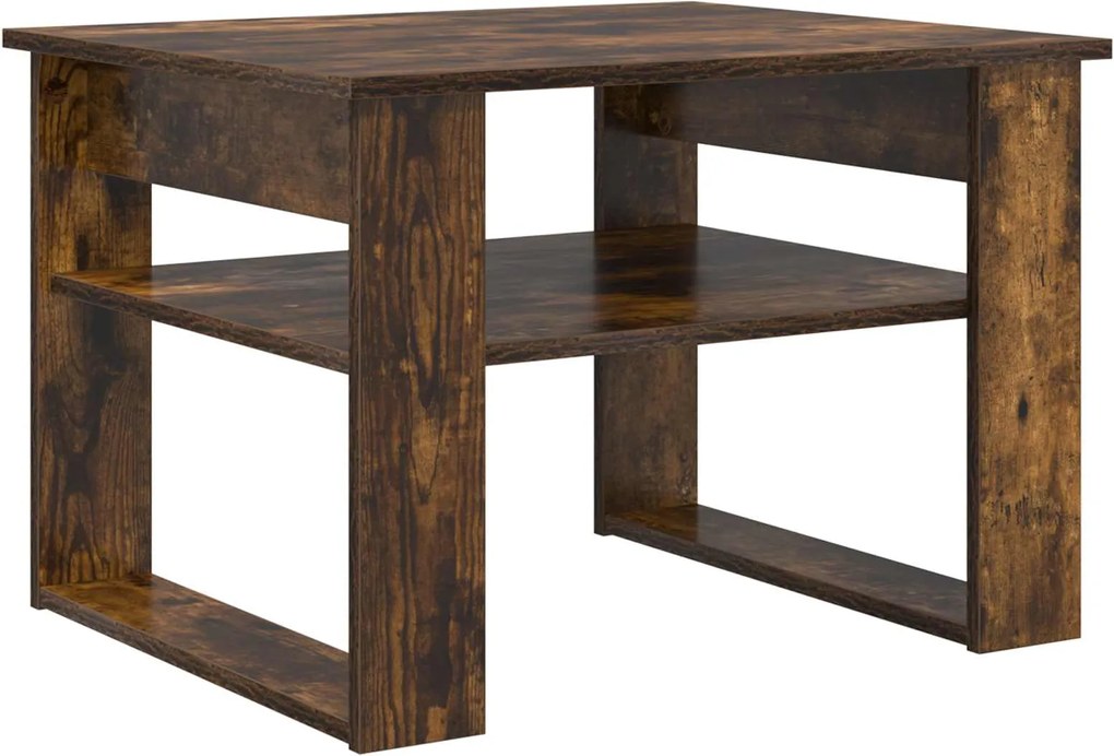 vidaXL Masă de cafea Stejar fumuriu 64 x 54 x 44 cm Lemn compozit