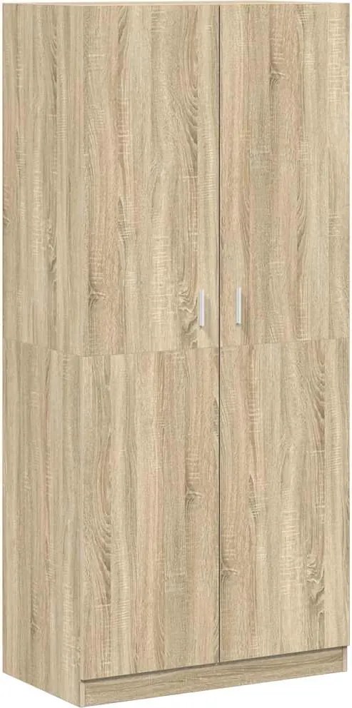 vidaXL Șifonier, culoare stejar sonoma, 90x52x200 cm, lemn prelucrat