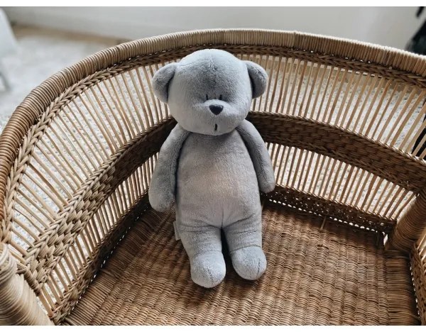 Pluș de îmbrățișat cu sunete și lumină Moonie ursuleț 2.0 silver