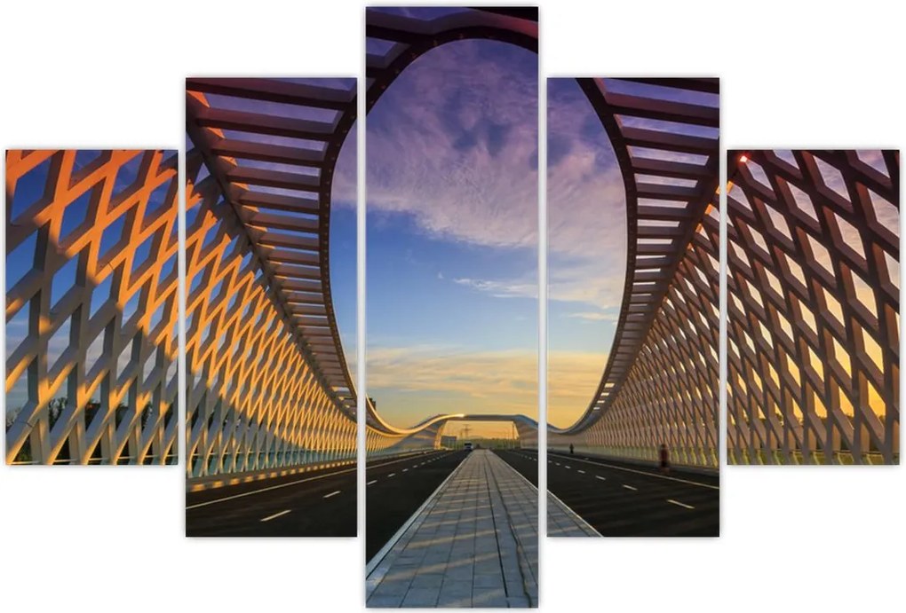 Tablou - Pod cu arhitectură modernă (150x105 cm)