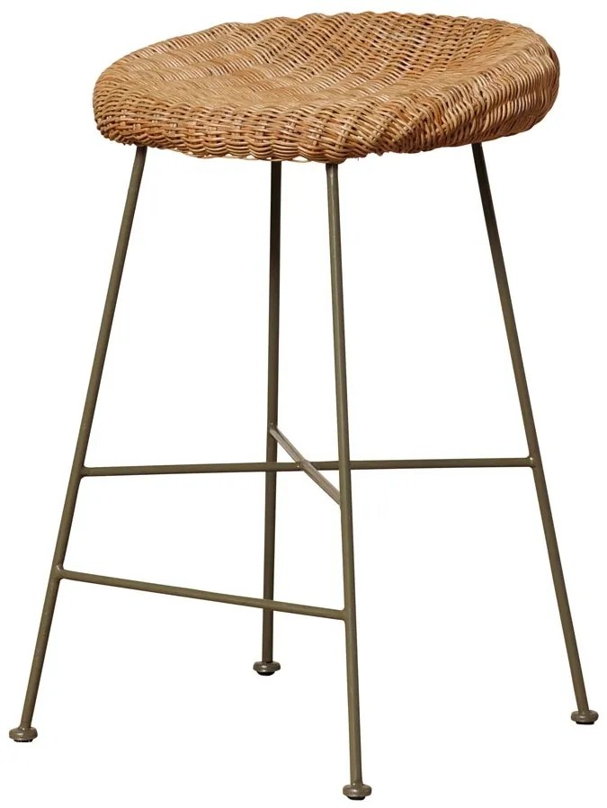 Scaun de bar, din rattan, Mindelo