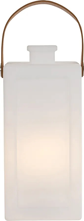 Lampă de masă modernă albă cu efect de flacără reîncărcabilă IP44 - Stard
