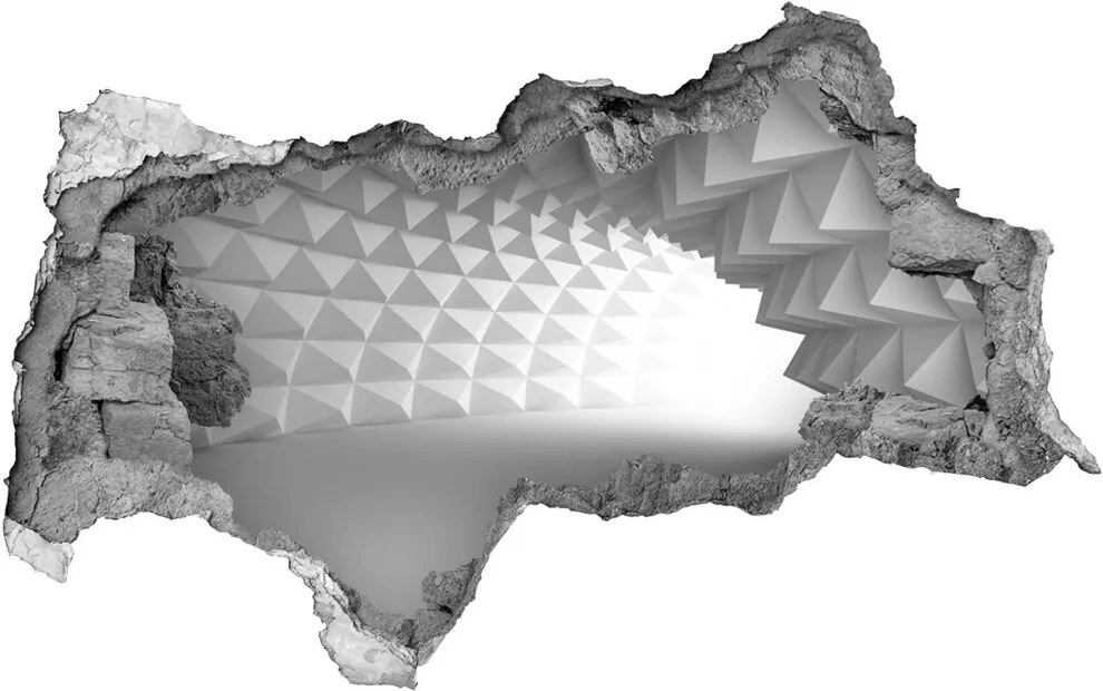 Fototapet 3D gaură în perete Tunel abstracție