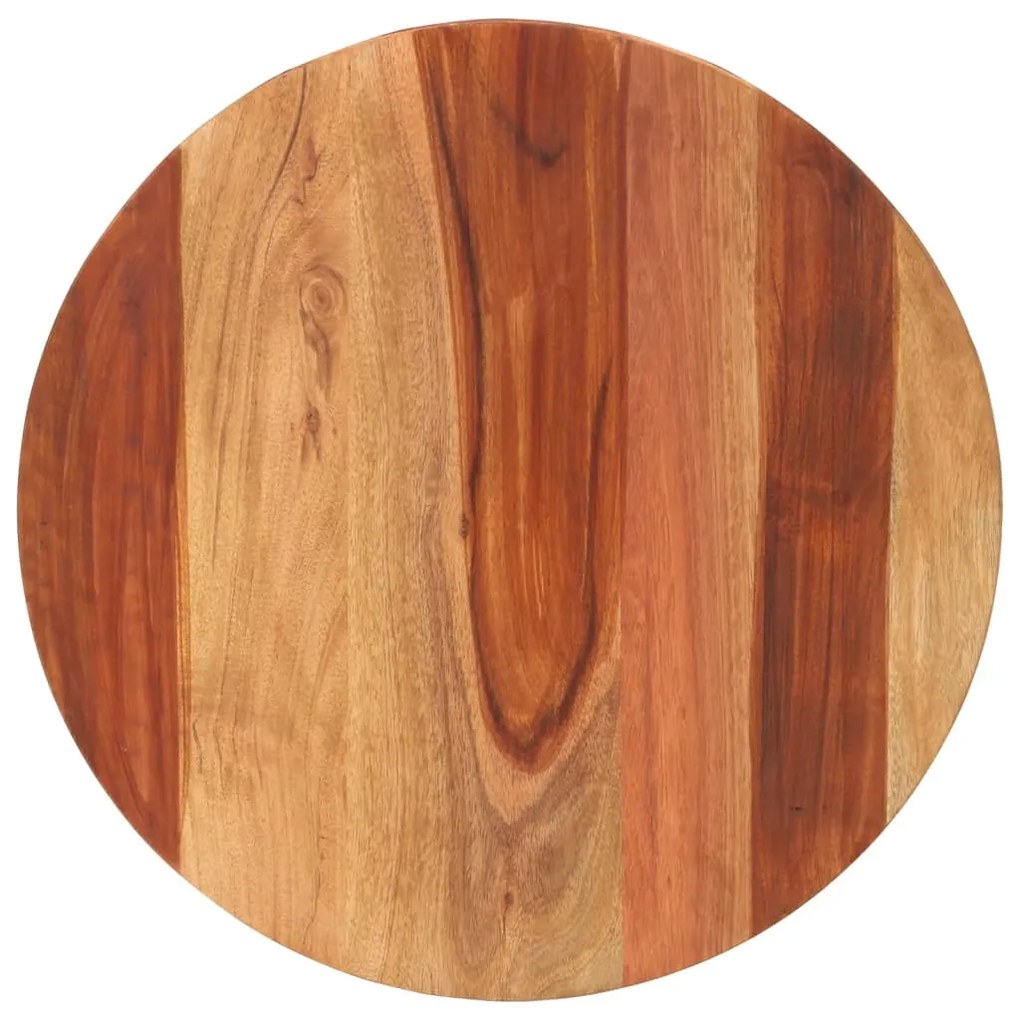 285968 vidaXL Blat de masă, 50 cm, lemn masiv sheesham, rotund,15-16 mm