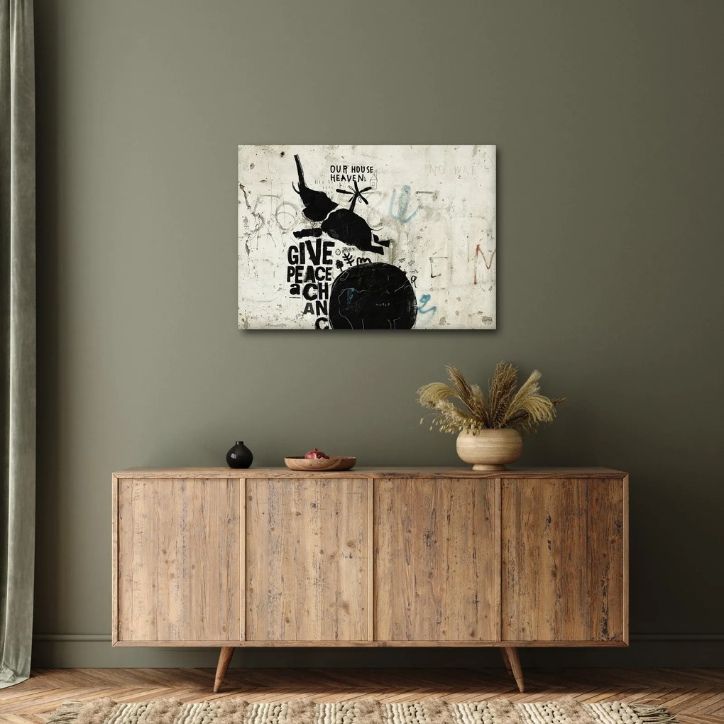 Tablou - Elefant deasupra solului (70x50 cm)