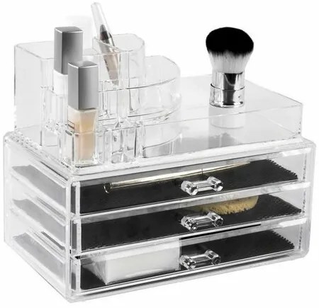 Compactor Organizator mare pentru cosmetice, 3sertare
