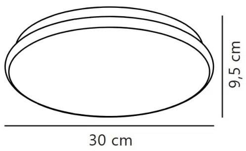 Nordlux - Plafonieră LED pentru baie MONTONE, 10W/230V, IP44, Ø 30 cm