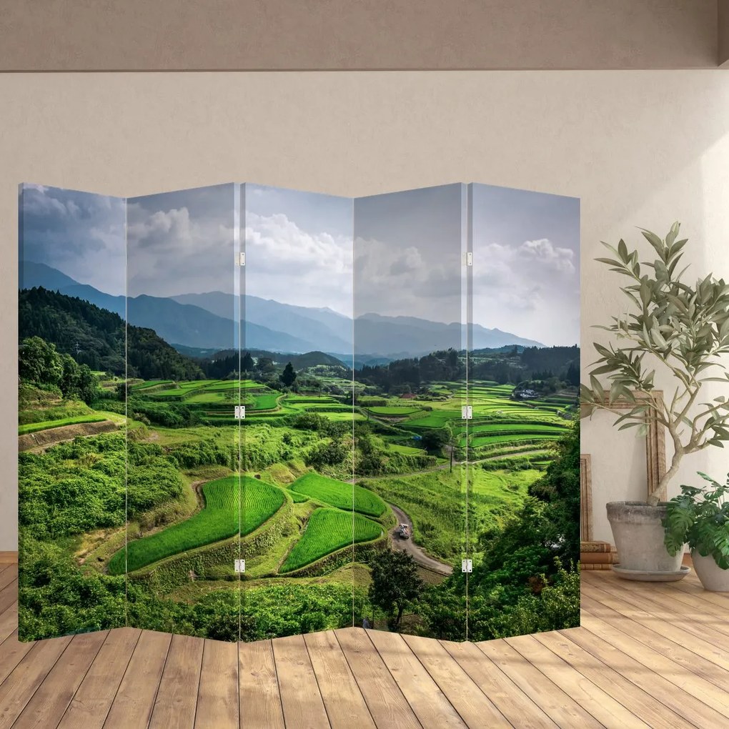 Paravan - Câmp de orez (210x170 cm)