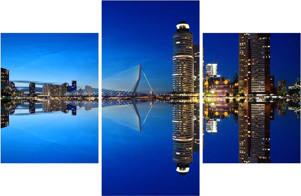 Tablou - Rotterdam nocturn (90x60 cm)