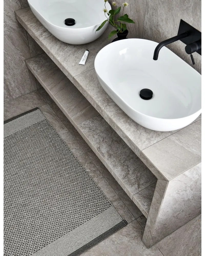 Covor pentru exterior și interior gri 60x85 cm Edit Warm Grey – Pappelina