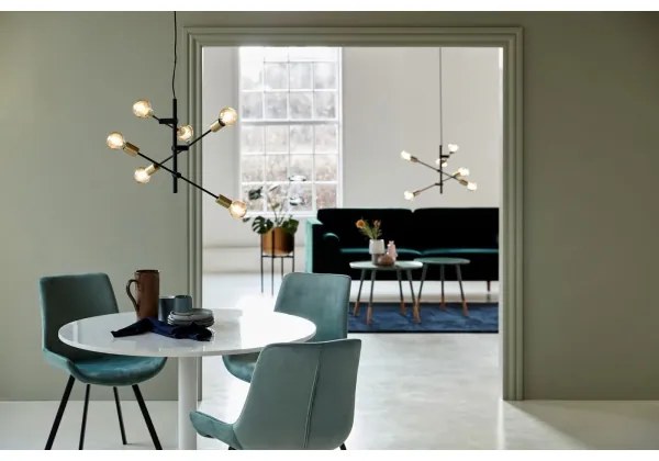 Nordlux - Lustră suspendată pe cablu JOSEFINE, 6xE27/25W/230V