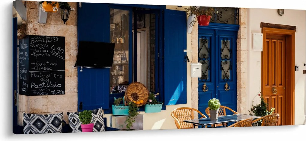 Tablou - ședere în Grecia (120x50 cm)