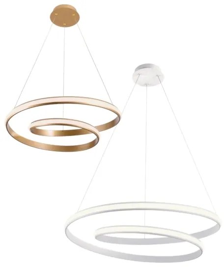 Redo 01-1795 - Lustră LED dimabilă suspendată pe cablu TORSION, 40 W, 230 V, albă