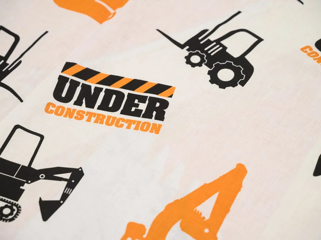 Lenjerie de pat din bumbac luminiscente BAGR portocalie Dimensiune lenjerie de pat: 70 x 90 cm | 140 x 200 cm