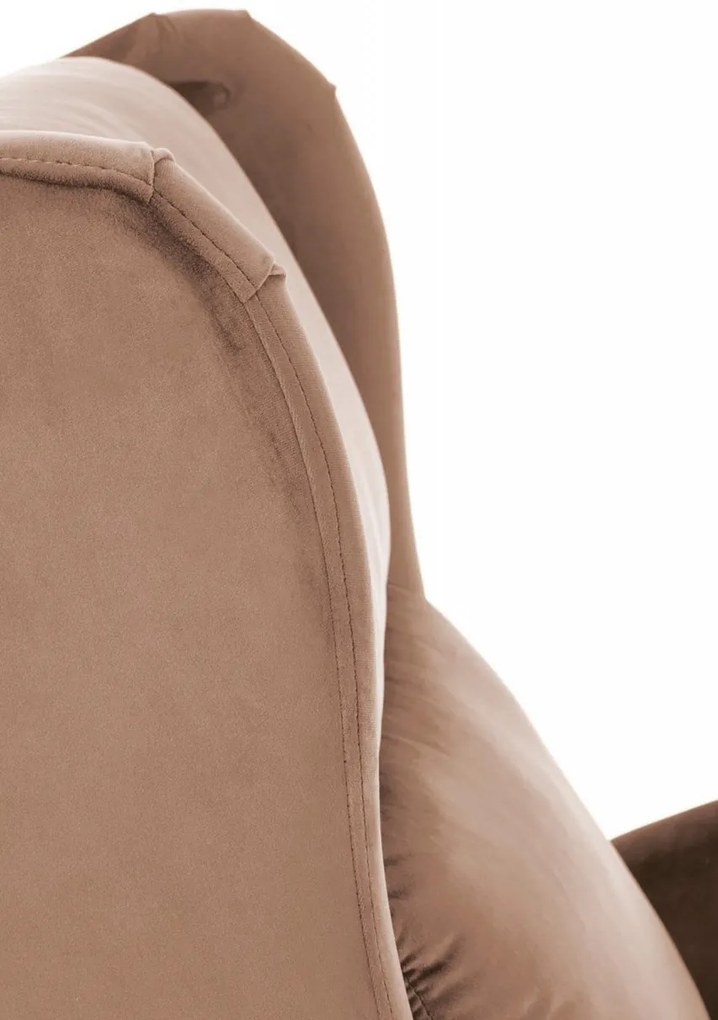Fotoliu recliner Agustin 2 velvet bej H107 cm