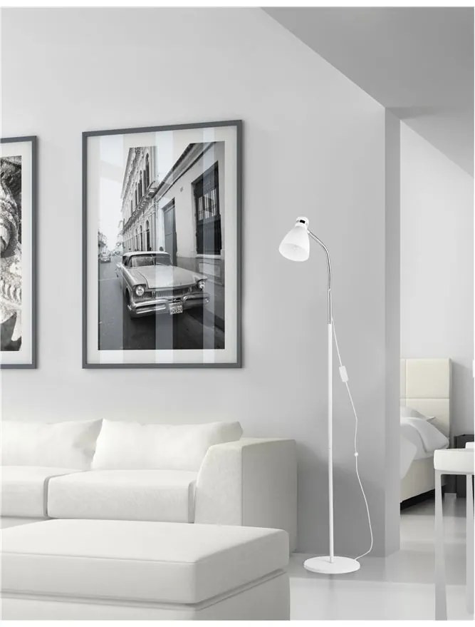 Lampadar design modern minimalist Garrie alb NVL-7605169