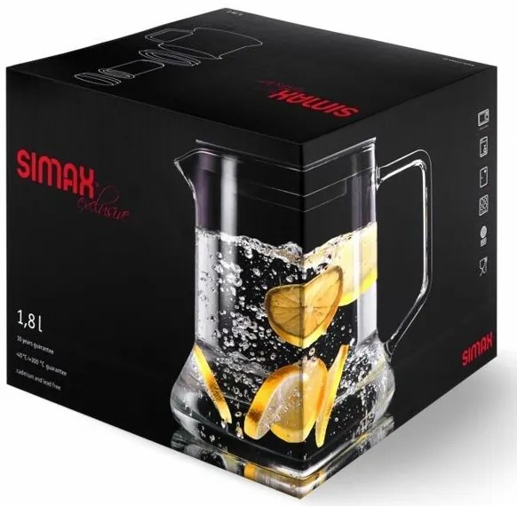 Ceainic din sticlă Simax cu filtru din oțel inoxidabil Look 1,8 l
