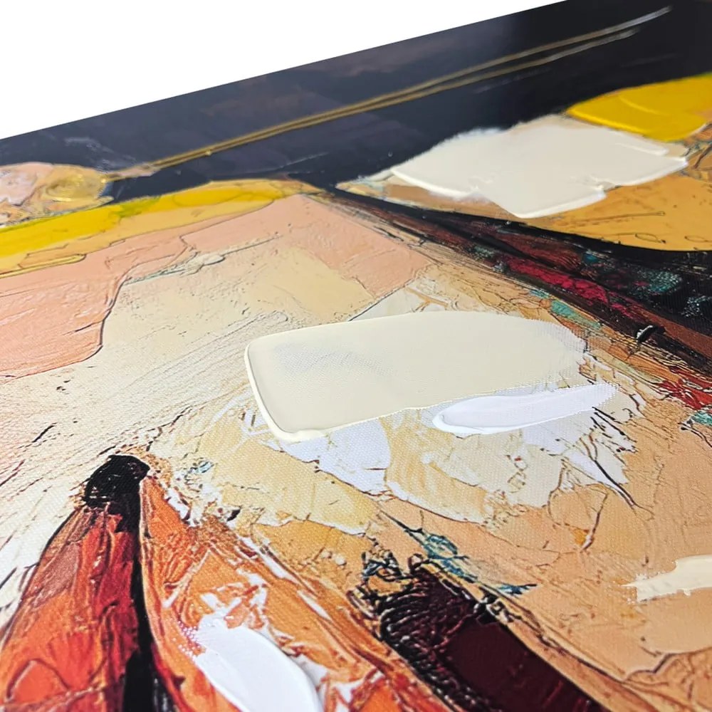 Tablou cu detalii pictate manual 70x100 cm Vivian – Styler