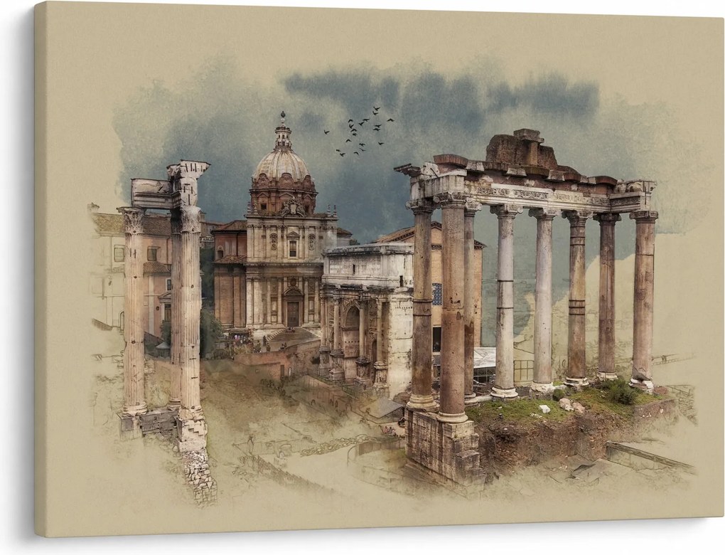 Tablou - Forumul Roman, Roma, Italia (70x50 cm)