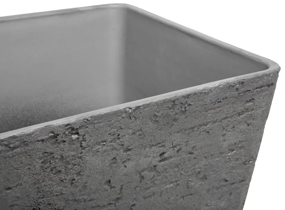 Ghiveci DOLES 43x39x39 cm (piatră) (gri). Promo -59%. 1018866