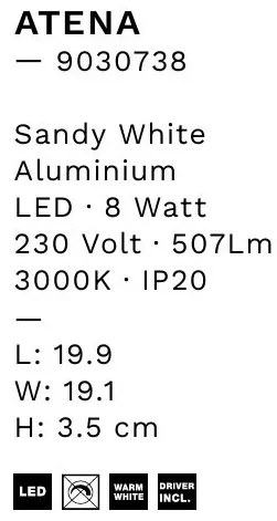 Aplica de perete LED design modern ambiental Atena M