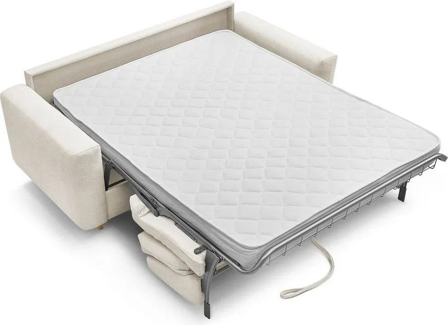 Canapea bej pentru dormitul zilnic/extensibilă 200 cm Cocoone – Bobochic Paris