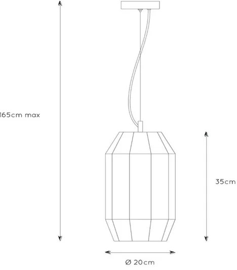 Lustră pe cablu FERN 1xE27/60W/230V Lucide 25408/01/30