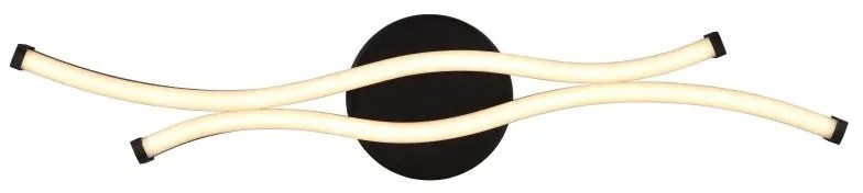 Plafoniera LED aluminiu negru mat BOYD