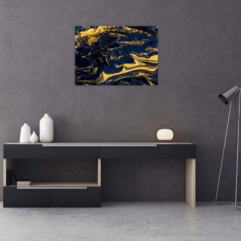 Tablou pe sticlă abstracției (70x50 cm)