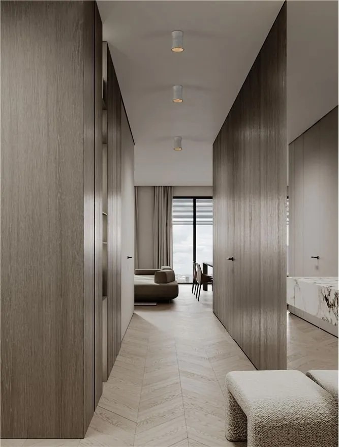 Spot aplicat design decorativ ciment, PELIA piatra neagra