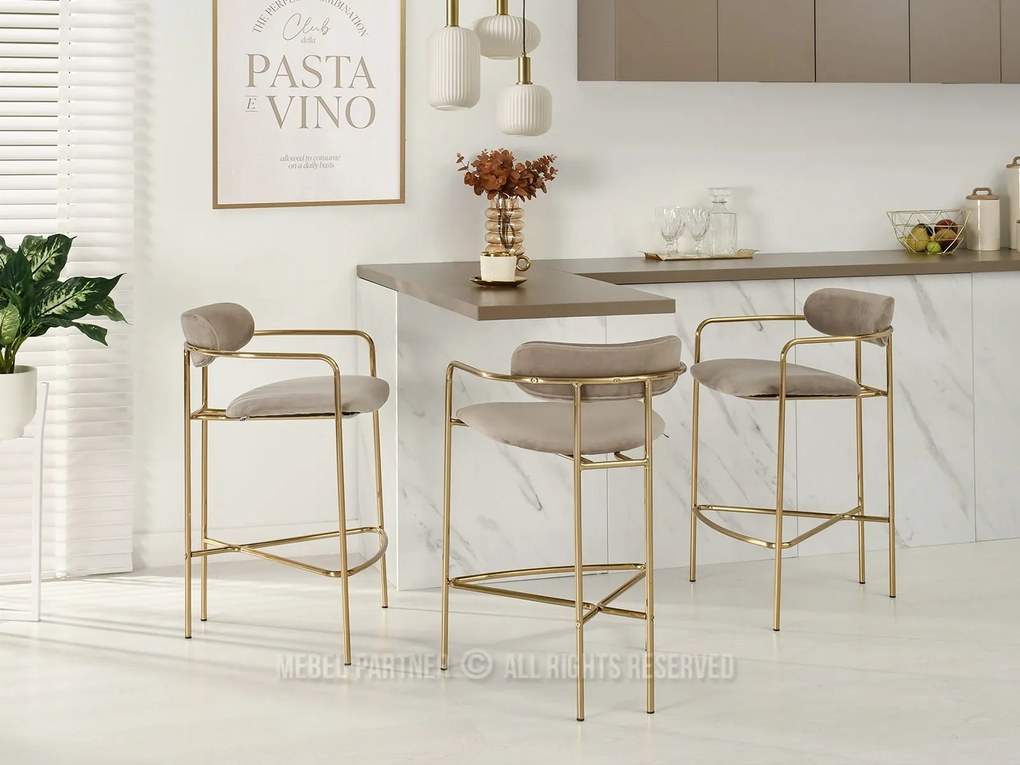 Scaun Viola (bej + auriu). Promo -19%. 1110752