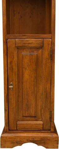 Biblioteca mica, L40 30 H196 cm, nuc antichizat, lemn masiv