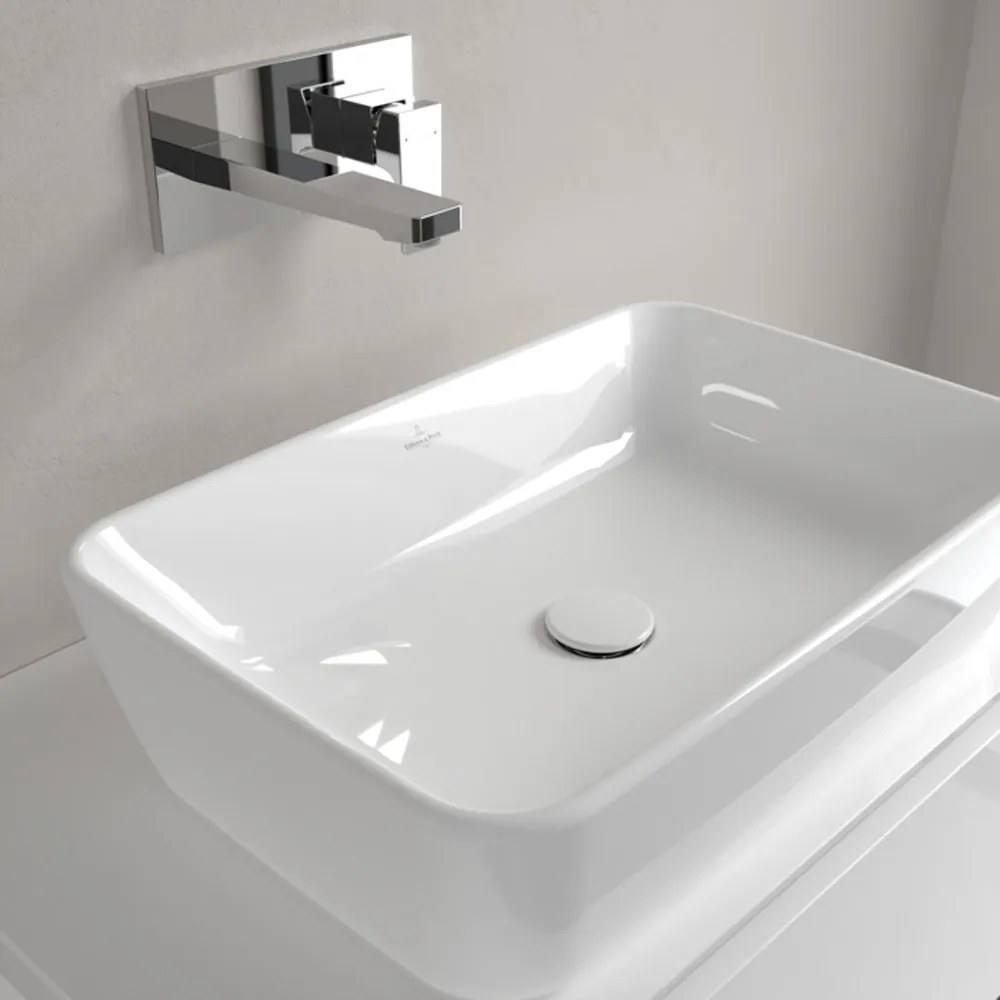 Lavoar pe blat Villeroy&Boch Architectura dreptunghiular finisaj alb lucios 60 cm