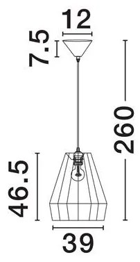 Lustra/Pendul design decorativ, DENA D 39cm