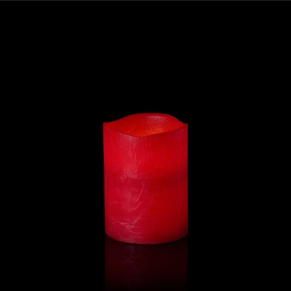 LED WAX lumânare, roșu, 10 cm
