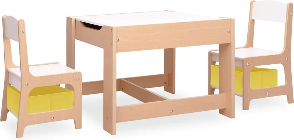 vidaXL Masă pentru copii cu 2 scaune, MDF