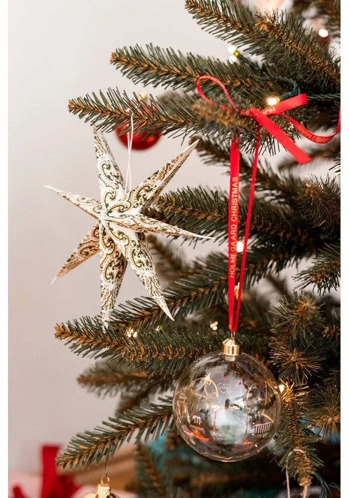 Glob de Crăciun suflat manual din sticlă ø 8 cm Annual Christmas Bauble – Holmegaard
