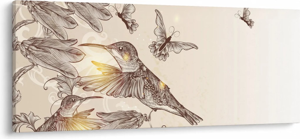 Tablou - Colibri (120x50 cm)