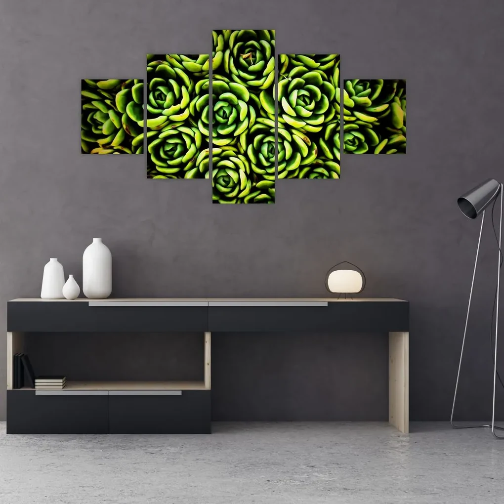 Tablou cu flori de piatră (125x70 cm), în 40 de alte dimensiuni noi