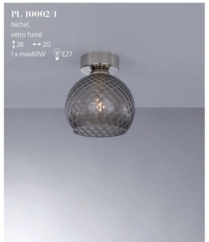Plafoniera moderna design italian 10002 fumuriu
