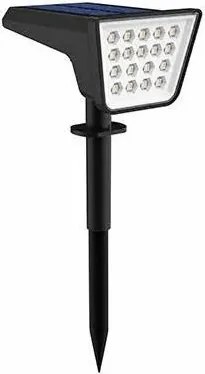Lampă solară LED RGBW cu senzor LED/3,7V IP54 1200 mAh neagră
